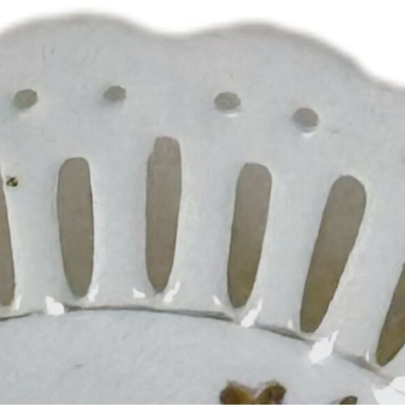 Vintage Japanese Porcelain Bowl with Turtle Mark | Hand-Painted Flowers - Picture 3 of 6